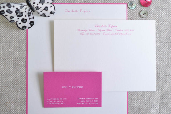 Pemberly Fox's personalised stationery sets