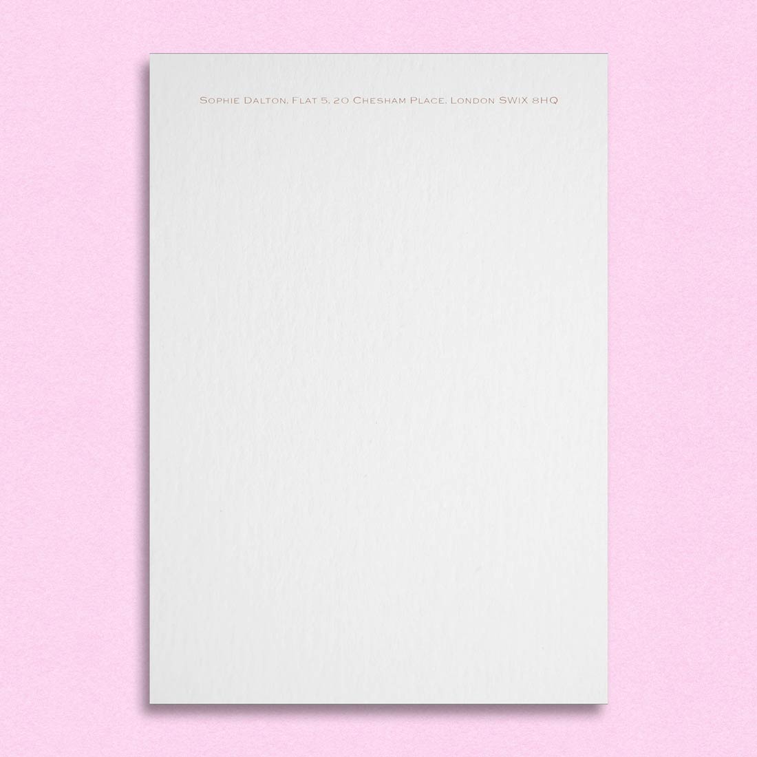 Addison Gold Embossed Writing Paper A5 Pemberly Fox