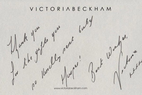 Victoria Beckham personalised notecards