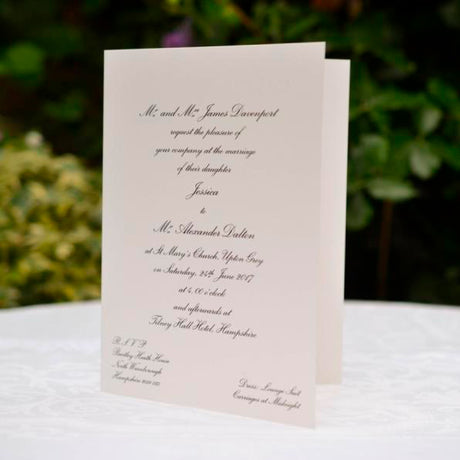 The Traditional Tilney Wedding Invitation