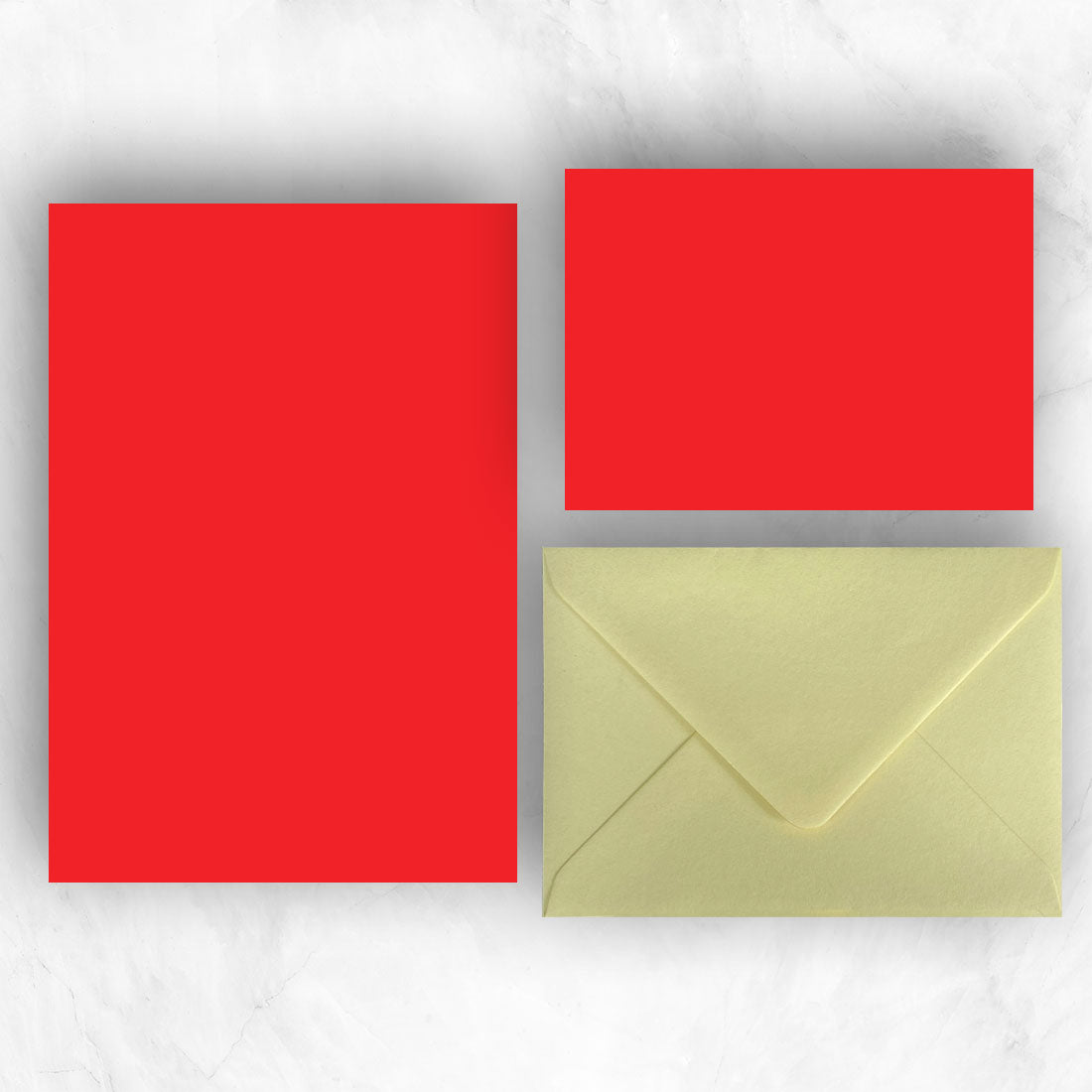 Red Writing Set and Yellow Envelopes – Pemberly Fox