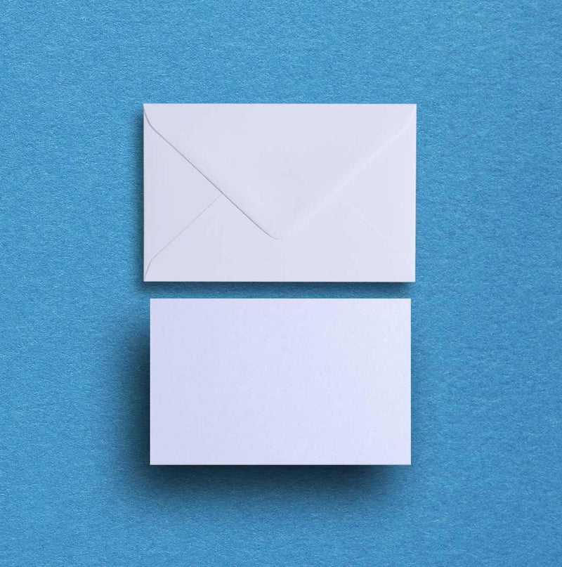 pemberly fox's mini white cards and diamond flap envelopes are perfect for events and as gift cards