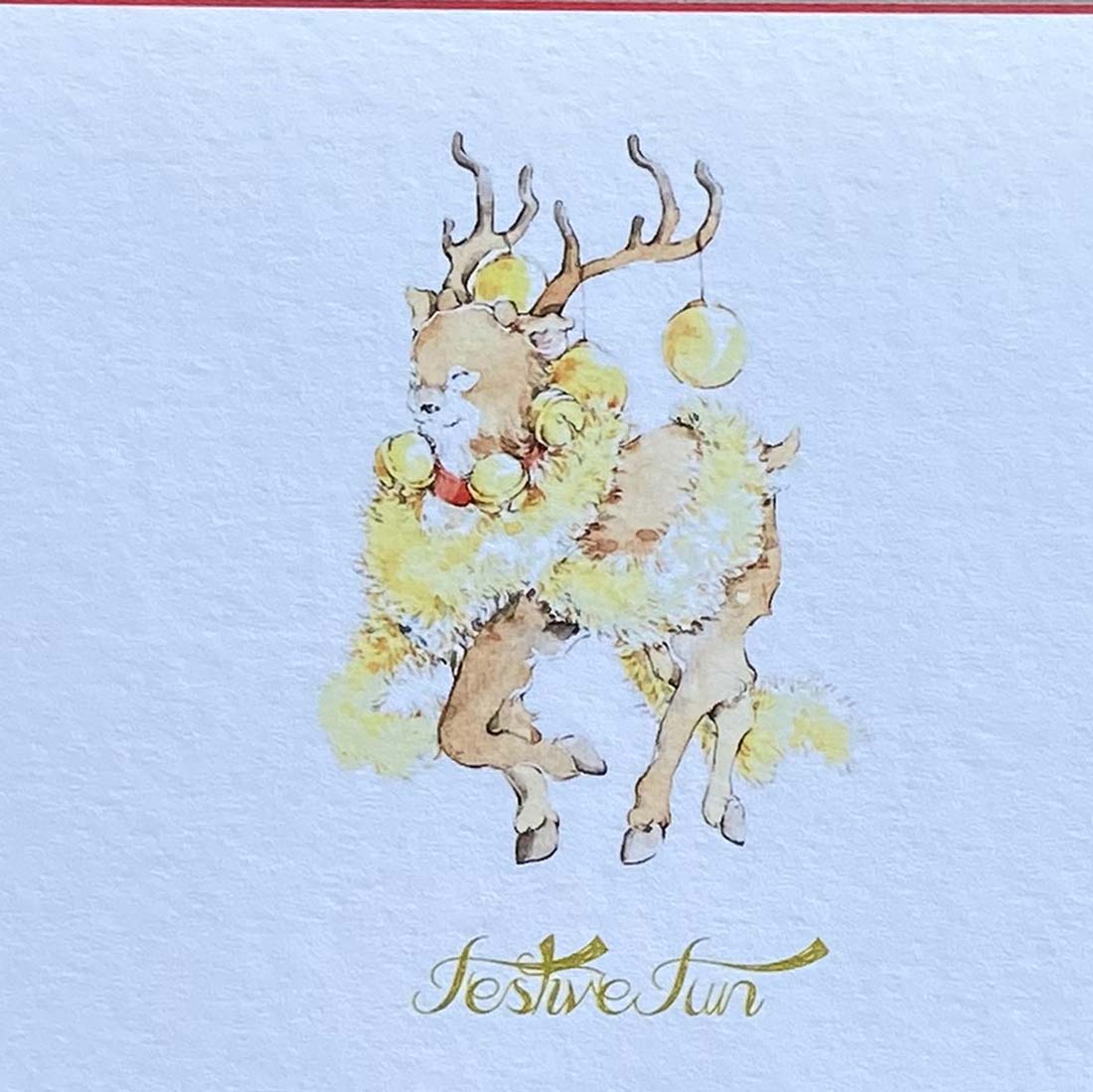 Prancing Reindeer Christmas Cards – Pemberly Fox