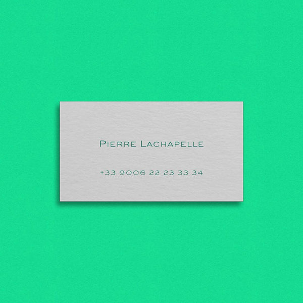 Slim and Trim, the Pickwick visiting card is designed to be minimalist in terms of information and fit in a wallet
