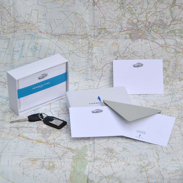 The Aston Martin notecards and envelopes are a must have for enthusiasts and bond fans alike