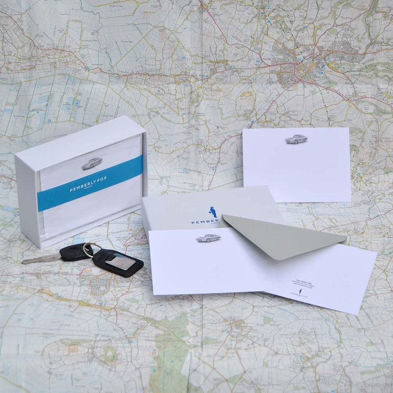 The Aston Martin notecards and envelopes are a must have for enthusiasts and bond fans alike