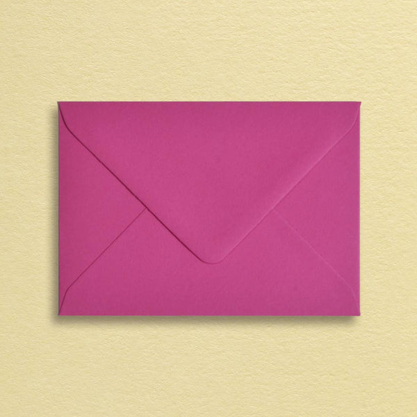 Hot and Bold, these fuchsia pink envelopes have a diamond flap