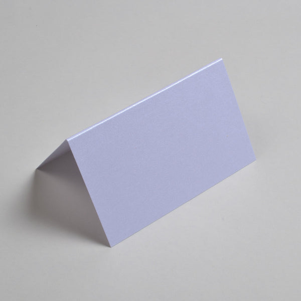 The Marble White place cards are tent folded and smooth to the touch