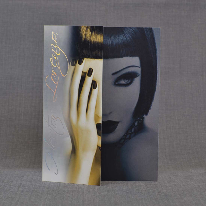 The Somerset House Party invitations, with a full colour image blending to black and white