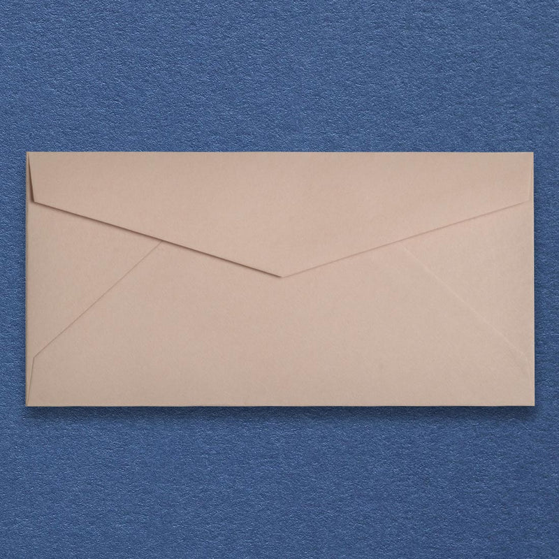 A light brown shade, these stone DL envelopes have a diamond shape flap