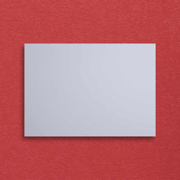 These plain white table name cards use a smooth brilliant white 6000gsm A4 board