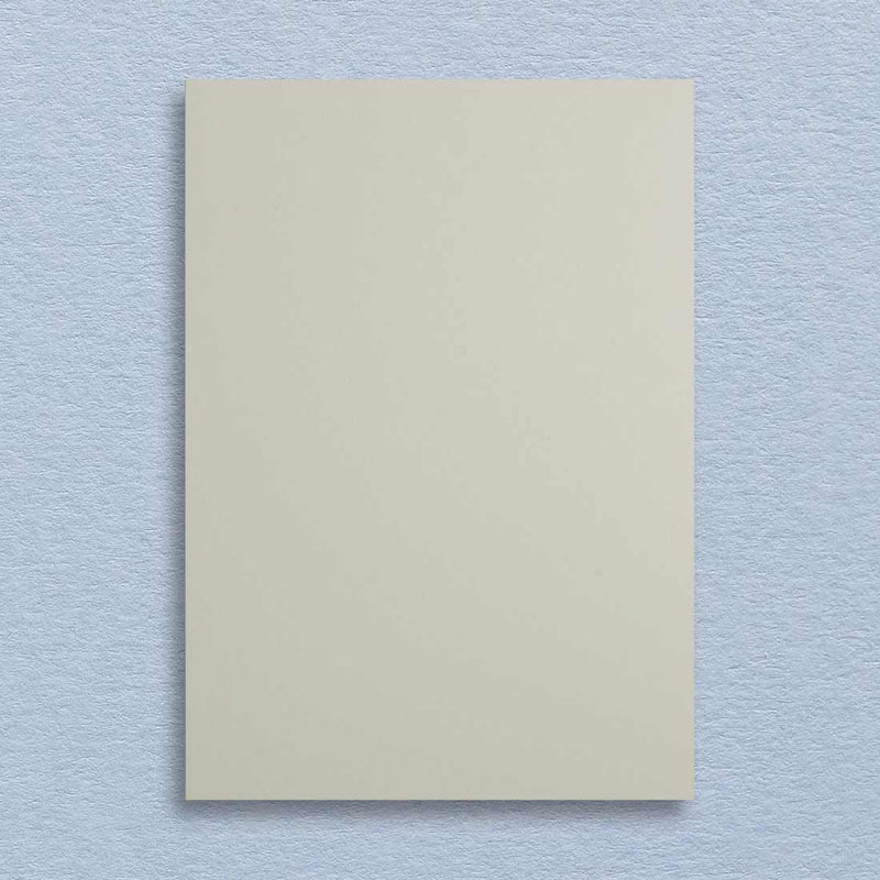 These plain table number cards use a smooth cream 600gsm A5 board