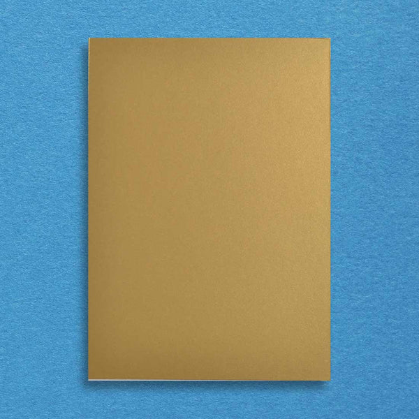 These Gold table number cards are made from Peregrina Real Gold 500gsm A5 board