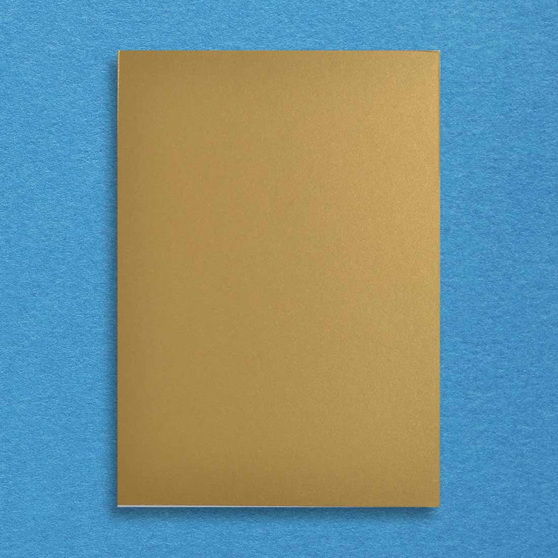 These Gold table number cards are made from Peregrina Real Gold 500gsm A5 board