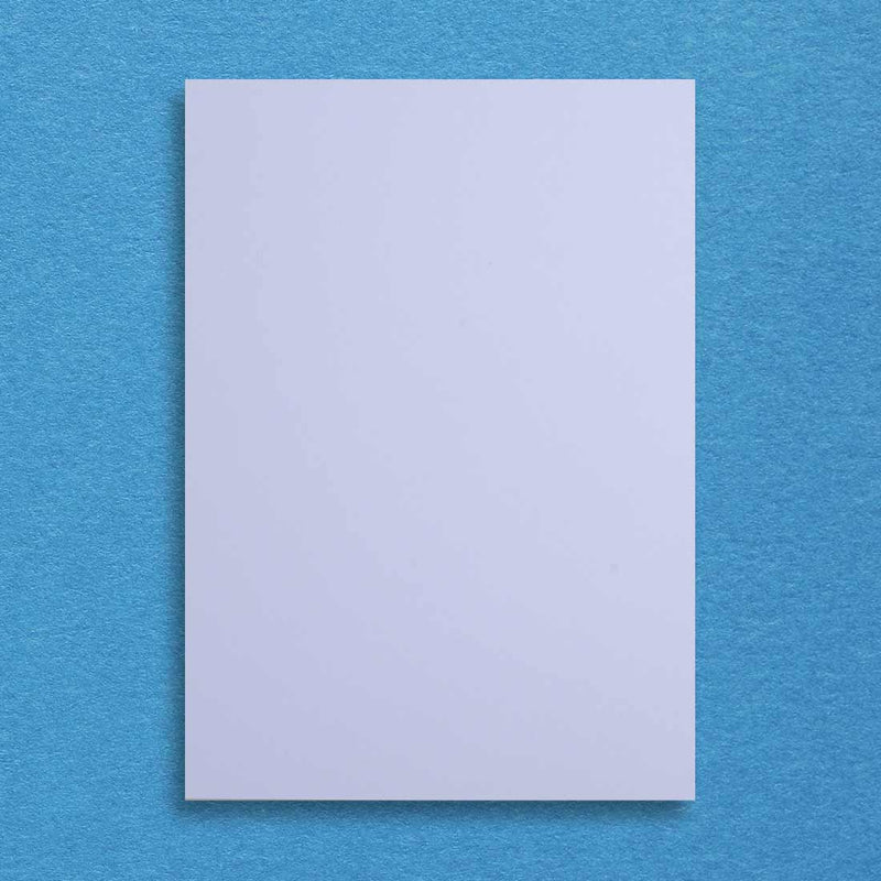 These pristine white table number cards use colorplan boards which are 540gsm, sized A5 and soft textured finish