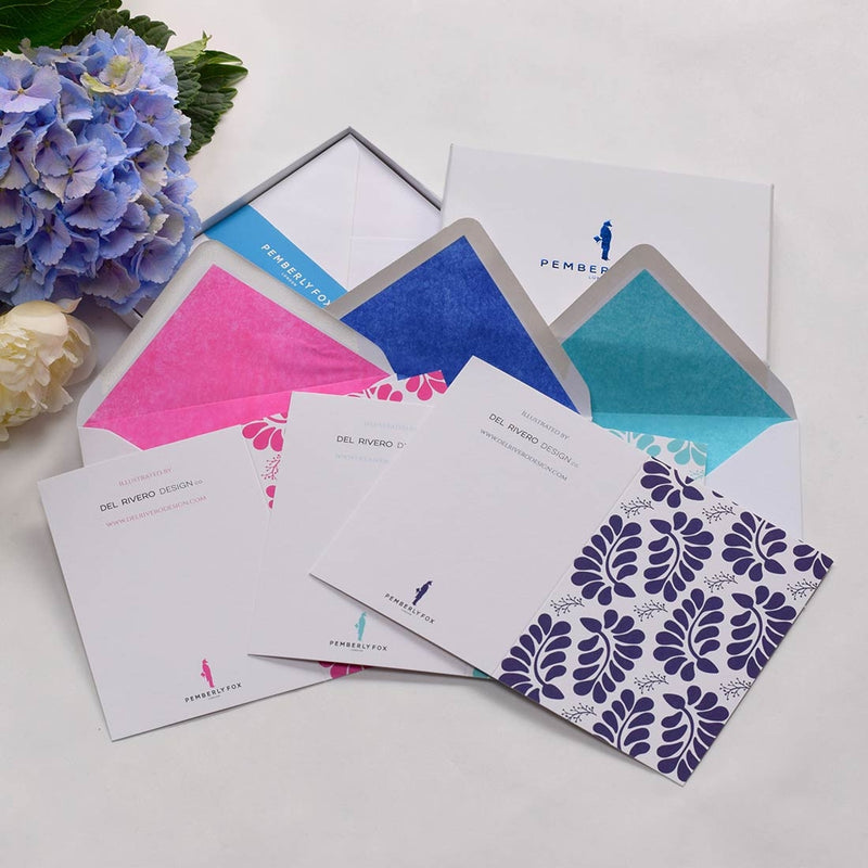 the talavera greeting cards shown here with the accreditation to designer Natalia del rivero on the reverse