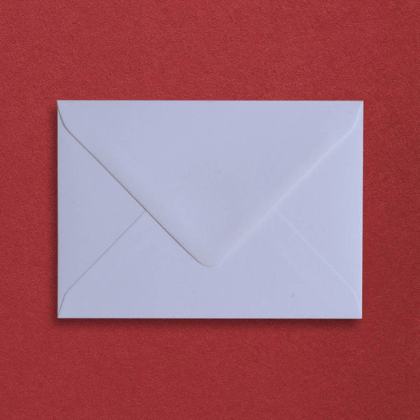the pristine white C6 envelopes are a substantial 135gsm with a diamond flap and are sold in a branded Pemberly Fox box.