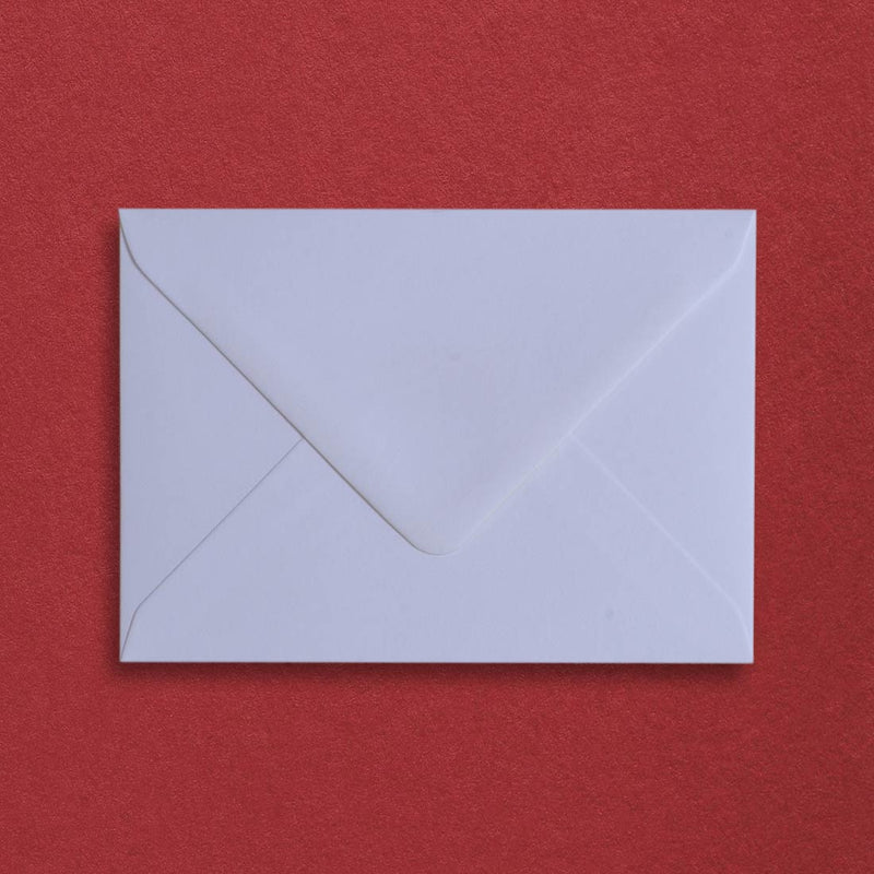 the pristine white C6 envelopes are a substantial 135gsm with a diamond flap and are sold in a branded Pemberly Fox box.